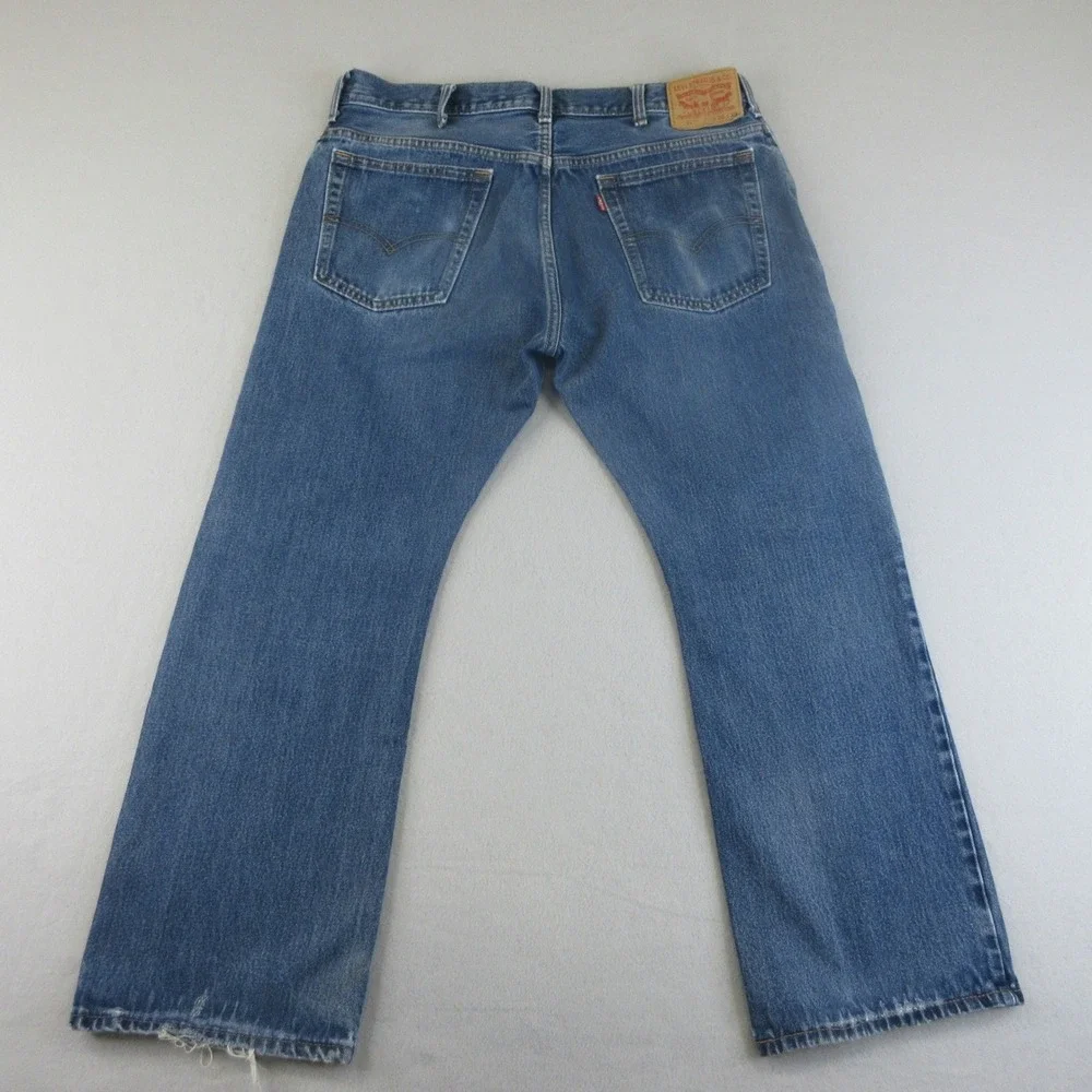 Levi's 517 Bootcut Jeans Mens 38x29 (Actual 36x28) Blue Denim Medium 100% Cotton